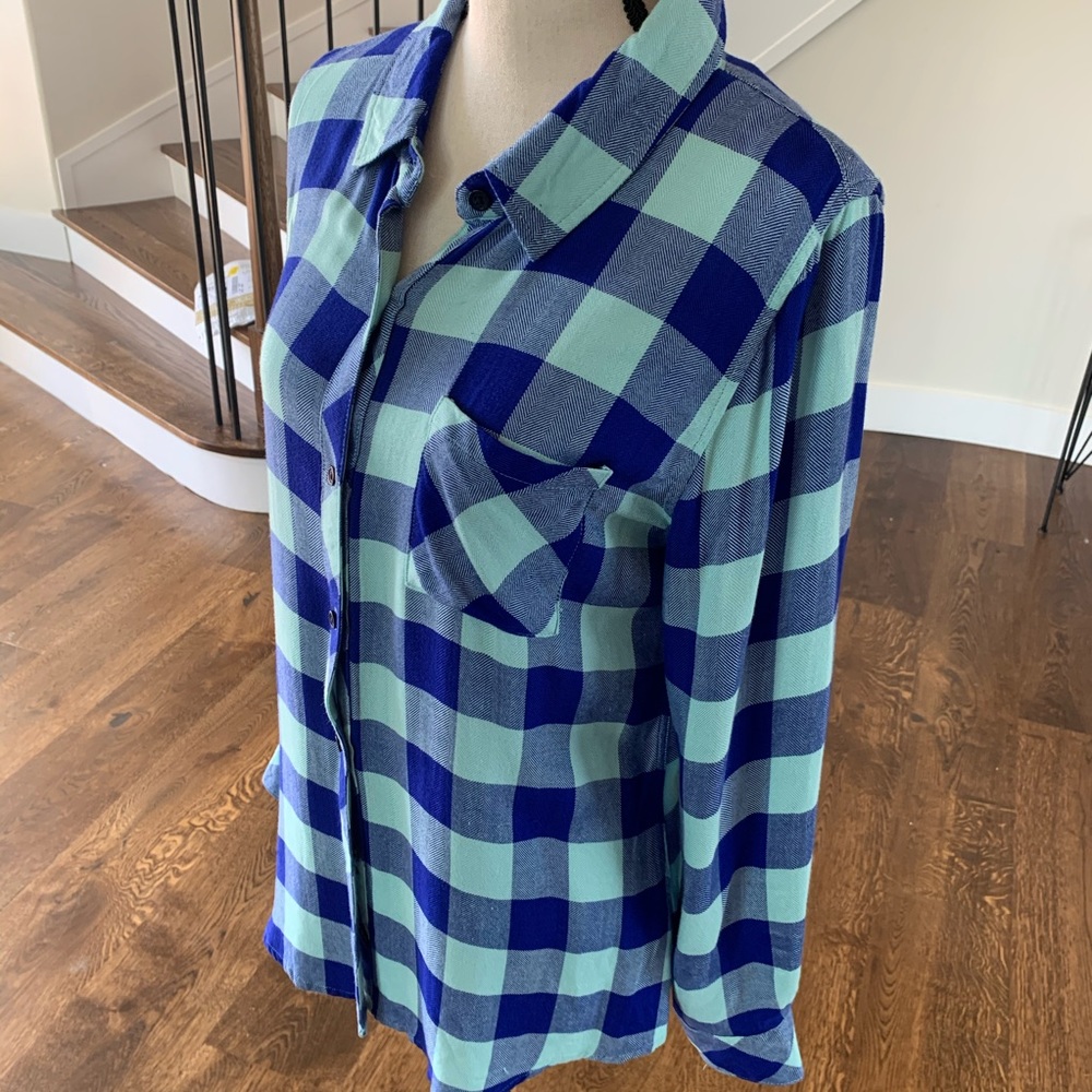 Rails Women's Hunter Plaid-Check Button-Down Shirt - image 1